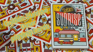 Daily deck review day 159 - Golden Sunrise Diner playing cards By Art of Play