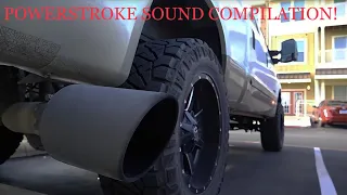 7.3 L F250 Super Duty Diesel Powerstroke Sound Compilation!