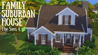 Family Suburban House | The Sims 4 Speed Build |