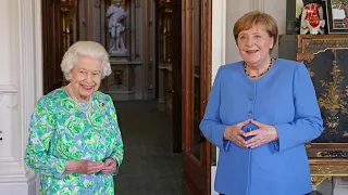 Die Queen empfängt Merkel auf Schloss Windsor | AFP