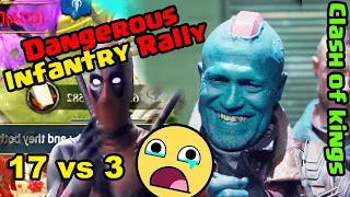 Clash of Kings - Dangerous Infantry Rally | They Shakalaka'd me  😢😅😁