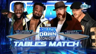 The New Day Vs Sheamus & Ridge Holland: Lucha de Mesas - WWE SmackDown Español Latino: 06/05/2022