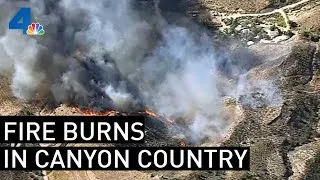 Brush Fire Burns on LA's Westside