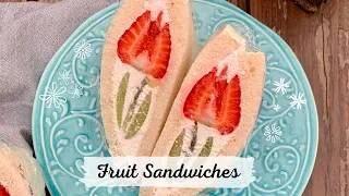 TRAMEZZINI con fiori di frutta fresca | FLOWER FRUIT SANDWICHES | FRESH KIWI DRINK