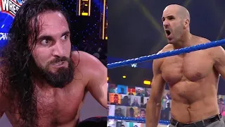 Seth Rollins Shinsuke Nakamura Full match WWE Smackdown March 26th 2021 Cesaro returns