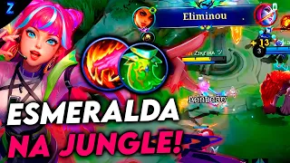 ESMERALDA COM BUILD DE ESCUDO - ESMERALDA GAMEPLAY | Mobile Legends