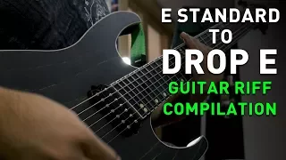 E Standard To Drop E, And Everything In Between (6 String to 8 String Guitar RIff Compilation)