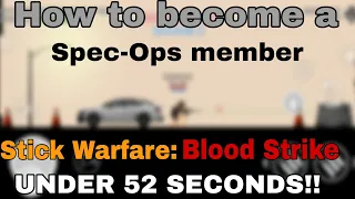 Stick Warfare: Blood Strike | How to become a Spec-Ops member? | Outfit idea #3 | Sillybaksteen2