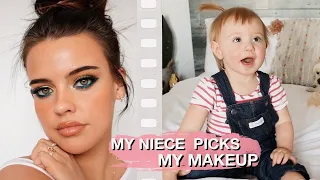 MY NIECE PICKS MY MAKEUP 🤍 | Julia Adams