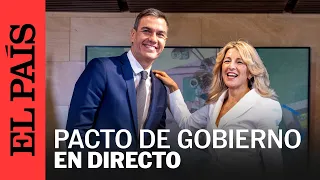 DIRECTO | Sánchez y Díaz presentan el acuerdo para formar un Gobierno de PSOE y Sumar | EL PAÍS