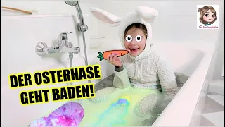 DER OSTERHASE GEHT BADEN 🐰 Hannah muss im Kostüm in die Wanne mit Badebomben 😆