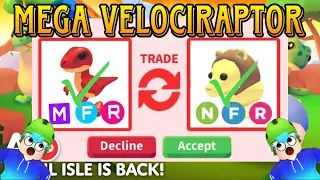 Trading our own mega Velociraptor 😱😱😱 -Adopt Me