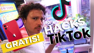 Testing TikTok HACKS: FREE iPhone and CLAW machine! 😱