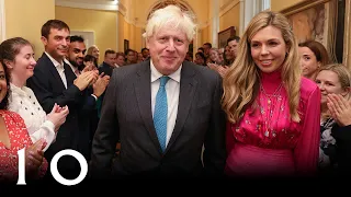 Boris Johnson clapped out of 10 Downing Street