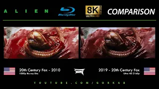 Blu-ray Versus - Alien (2010 vs 2019) 8K ULTRA HD Comparison