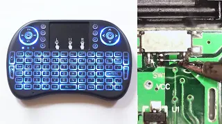 Mini i8 wireless keyboard – broken power switch repair