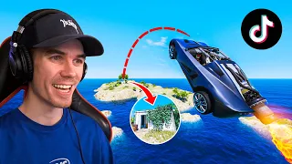 I Tried VIRAL TikTok STUNTS In GTA 5!