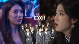 K-Pop Idols/ Celebrities Reaction to EXO (엑소)
