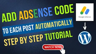 How to Add AdSense Code to WordPress Website 2023 | Insert AdSense Code in Every Post