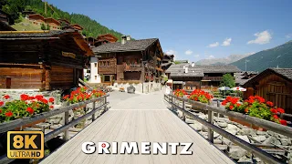 Grimentz 🇨🇭 The Most Spectacular Village You'll Ever See ,Switzerland 8K 🇨🇭