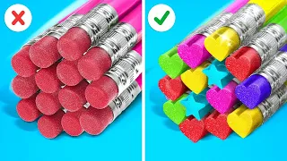 ASTUCES TIK TOK GÉNIALES POUR L’ÉCOLE || C’est la Rentrée ! Bricolages et Créations DIY par 123 GO!