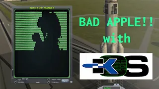 Bad Apple!! in kOS terminal | Kerbal Space Program