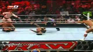 WWE Raw 07-05-2012 , sheamus, alberto del rio randy orton y jerico-fatal4 way