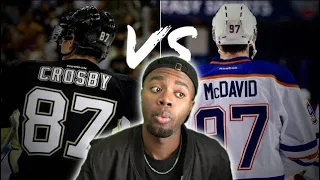 WHO'S BETTER?!?! Basketball Fan Reacts To McDavid VS Crosby!!