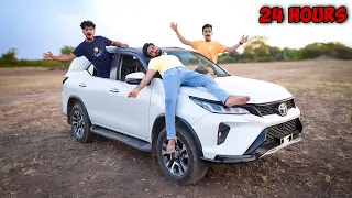 24 Hours in Fortuner Challenge - आज तो बैंड बज गया 😵