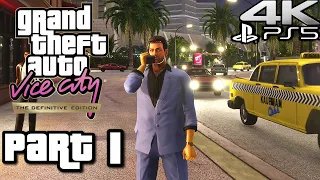 GTA VICE CITY DEFINITIVE EDITION Gameplay Walkthrough Part 1 (4K 60FPS) PS5 Remastered