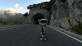 Downhill Skateboarding - Tunnels & +100 km/h - My dream spot - Switzerland 2020