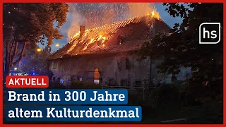 Feuer zerstört Dachstuhl im historischen Frankfurter Oberforsthaus | hessenschau