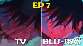 Mechamaru vs Mahito fight is MUCH BETTER in Jujutsu Kaisen Season 2 Episode 7 TV vs BLU-RAY