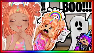 I became friends with a ghost 👻🏠  |100 YEARS OF BEING A GHOST IN BROOKHAVEN! (ROBLOX BROOKHAVEN RP)
