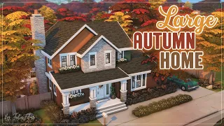 Большой Осенний Дом🍁│Строительство│Large Autumn Home│SpeedBuild│NO CC [The Sims 4]