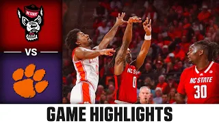 NC State vs. Clemson Game Highlights | 2023-24 ACC Men's Basketball