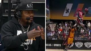 Marshawn Lynch tries to call a timeout for the Lava after this Mob dunk 🤣 | SlamBall on ESPN