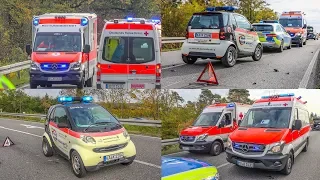 EINSATZ- & ALARMFAHRTEN + SCHWERER UNFALL ~ RETTUNGSDIENST & POLIZEI im EINSATZ | FRONTALUNFALL