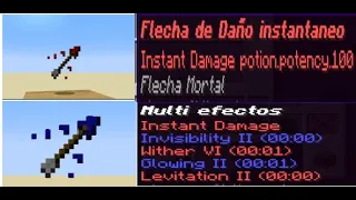 Como hacer FLECHAS CON EFECTOS PERSONALIZADOS en MINECRAFT [Java 1.20.5 - Comandos]