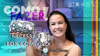 AULA 190 -NECESSAIRE BOX COM VIVO- COMUNIDADE ATELIÊ EXPERT- Carol Viana