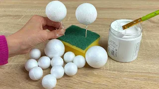 Once You Learn This Idea, You Will Want To Try It Immediately! Styrofoam foam balls.