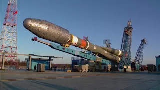 Вывоз РКН «Союз-2.1б» с КА «Метеор-М» № 2-1 и 18 МКА.