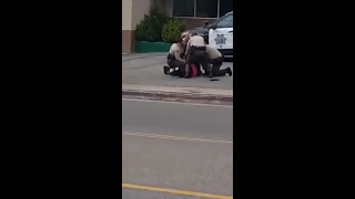 Crazy Crackhead Lady With Knives Gets Tased