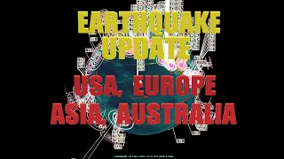 2/05/2023 -- Earthquake activity across West Coast USA, Europe, and Asia -- Seismic spread obvious