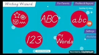 Writing Wizard App - Full Uppercase & Lowercase Letters & Numbers