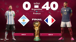 FIFA 23 - Argentina Vs France - FIFA World Cup 2022 Qatar | Final | Mbappe VS Messi | PS5™ [4K ]