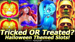 Halloween Slot Machine Bonuses! Did I Get Tricked or Treated!? Witch's Spell, Pumpkin Pays, and More
