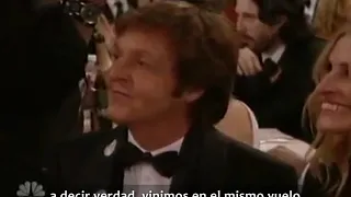 Ricky Gervais mocking Paul McCartney at Golden Globes 2010 (Subtitulado)