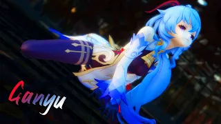 Ganyu still looks good in her original skin~｜Genshin Impact MMD｜原神 甘雨｜4K 60FPS