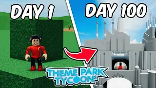 I Played 100 DAYS of Theme Park Tycoon 2